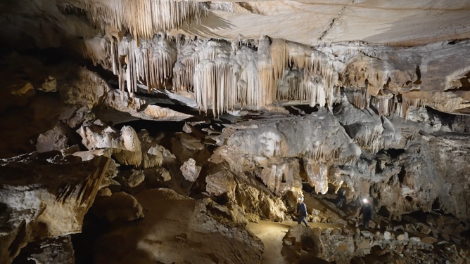 Inside Crystal Cave.
